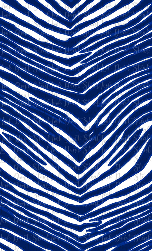 Zebra Sheet Not Seamless blue, navy, white : PNG