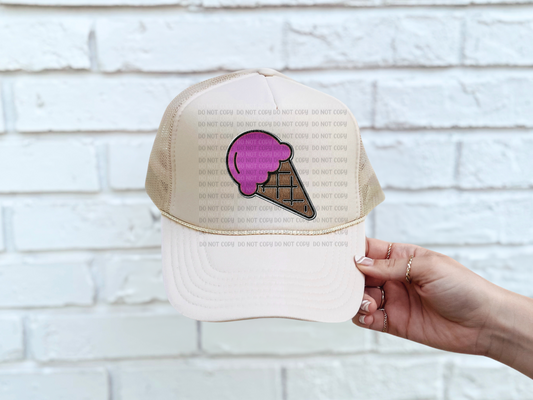 Ice Cream Faux Patch : PNG