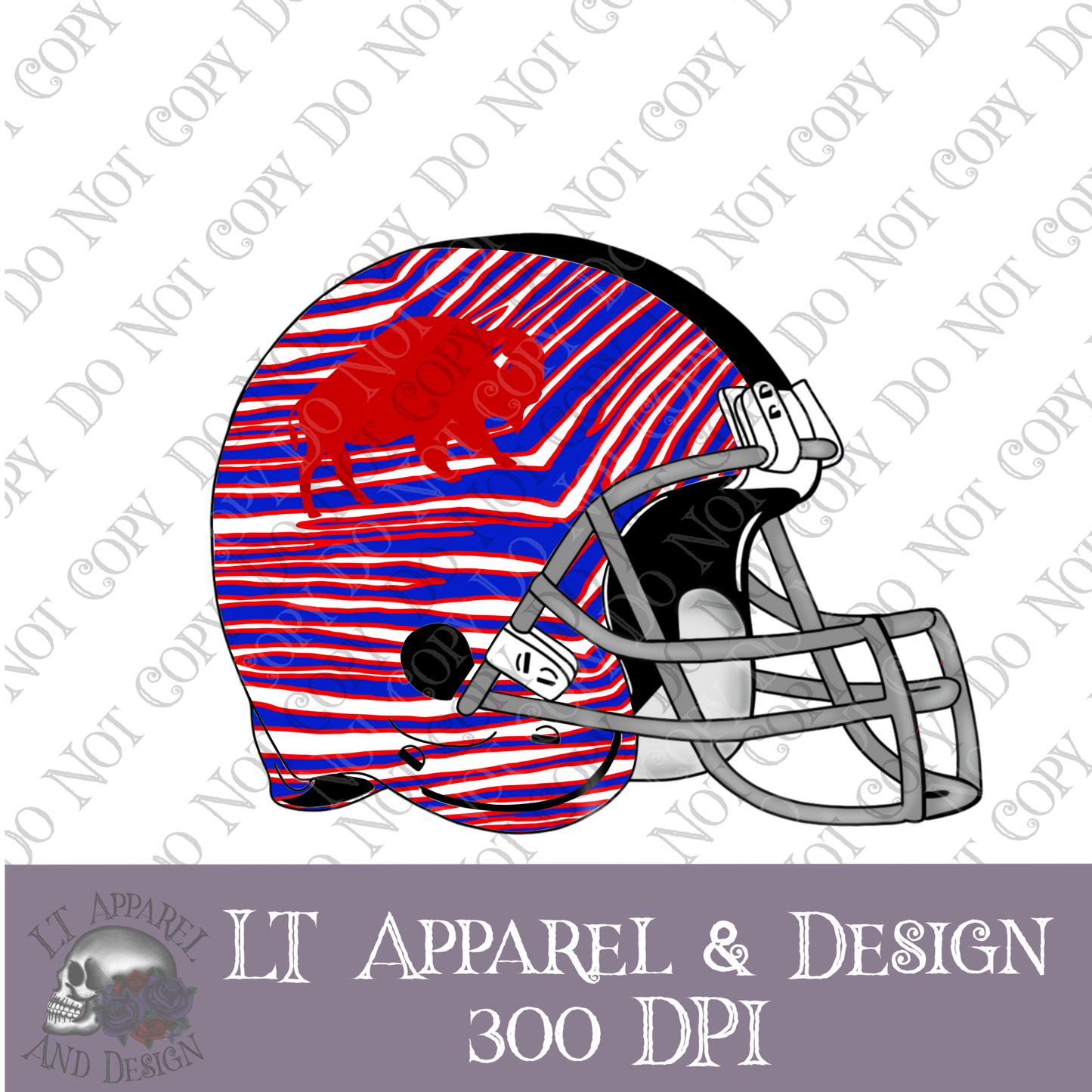 Buffalo “zebra” Buffalo helmet: "CLIP ART" PNG