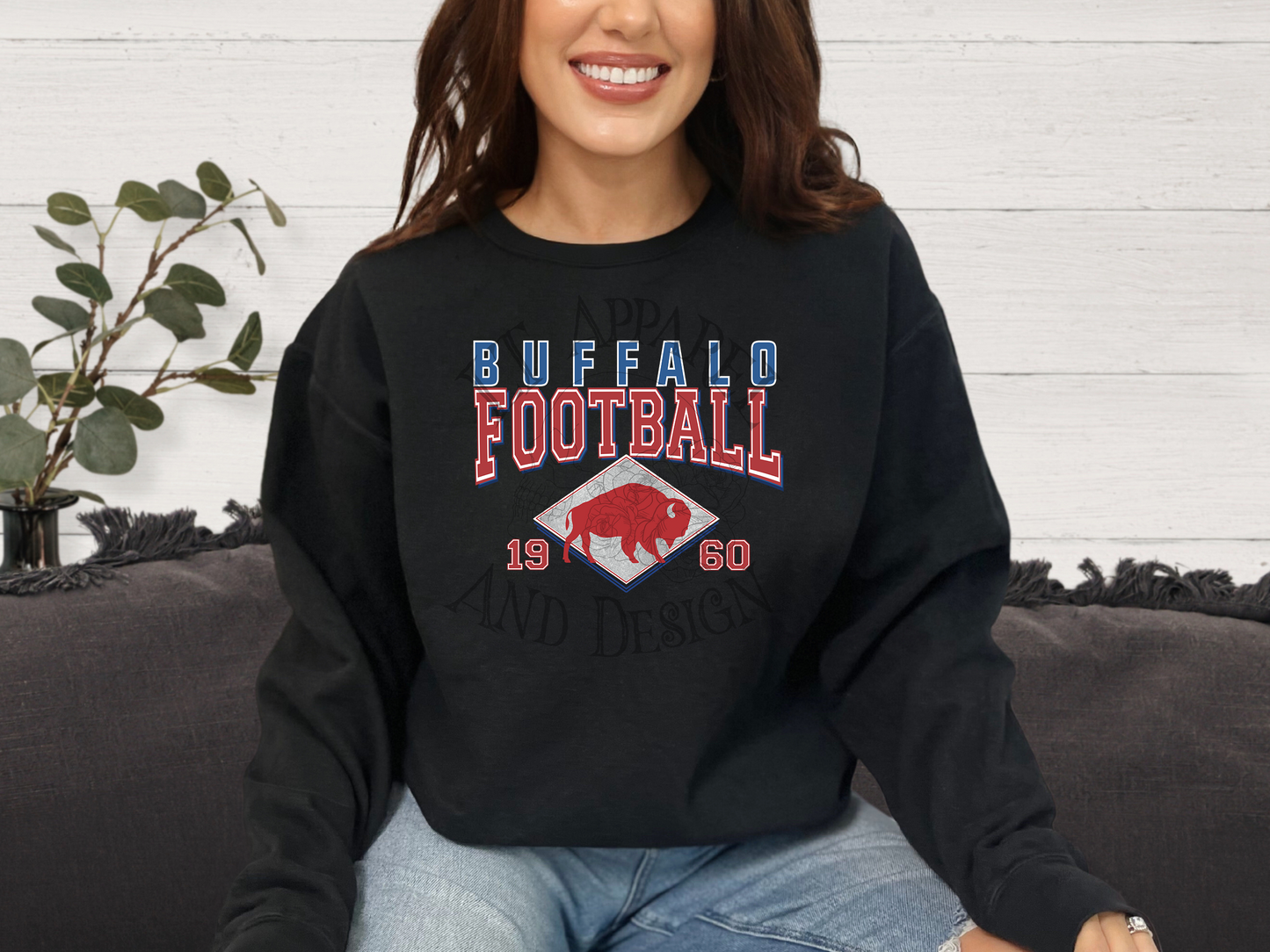 Buffalo Football with Diamond